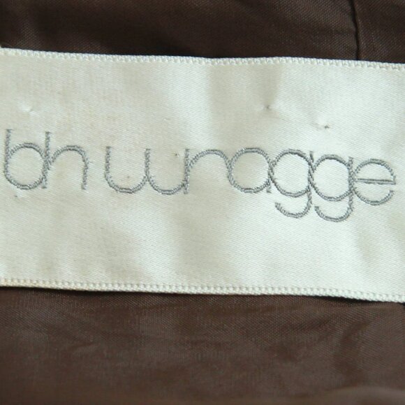 60's 70's 1969 BH Wragge brown wool dress medium/large - Picture 3 of 3